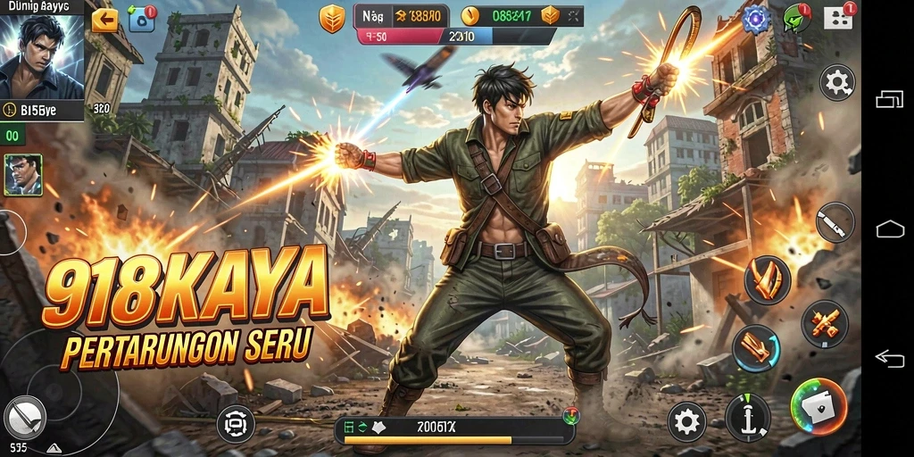 Tangkapan layar dari gameplay 918KAYA yang mendebarkan dan penuh aksi.