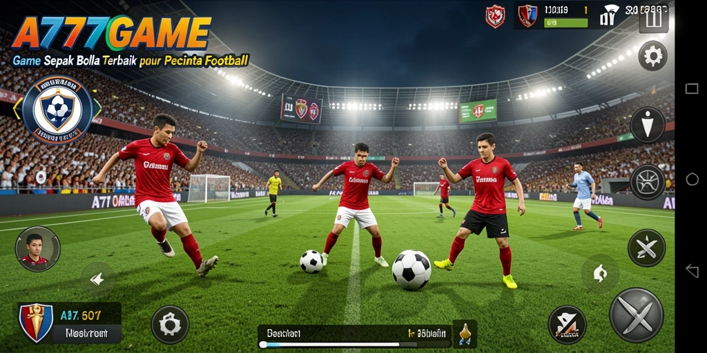 Tampilan menarik dari gameplay A777GAME yang penuh aksi sepak bola.