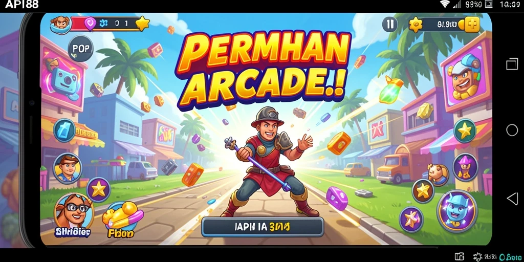 Tampilan gameplay seru dan penuh warna dari API88.