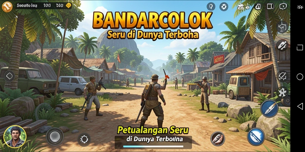 Tampilan permainan <strong>BANDARCOLOK</strong> yang epik dalam dunia terbuka.