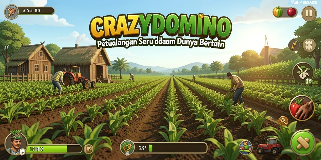 Tampilan gameplay seru dalam dunia pertanian yang penuh warna.