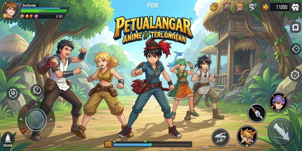 Tampilan gameplay FO8 yang menampilkan karakter Anime yang epik.