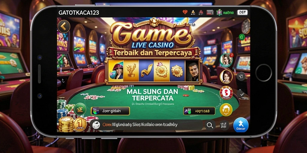 Tampilan gameplay Live Casino yang menarik dan interaktif di GATOTKACA123.