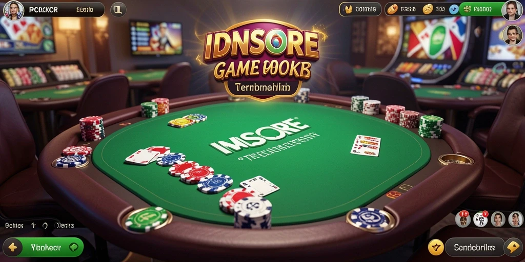 Screenshot menampilkan antarmuka permainan Poker yang menarik dan gameplay yang seru.
