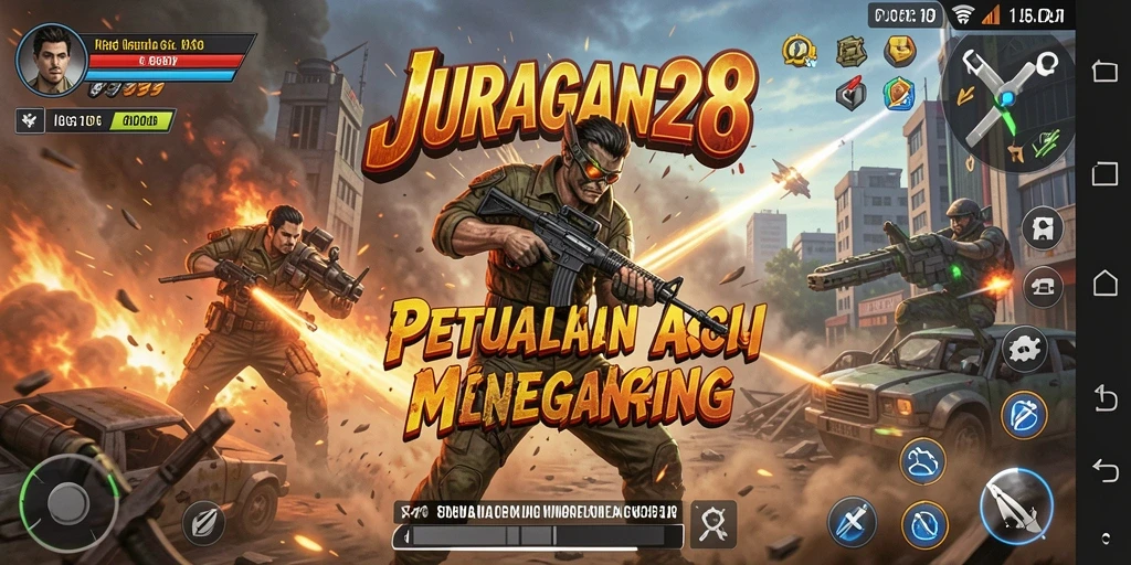 Gameplay JURAGAN28 yang seru dengan aksi mendebarkan.