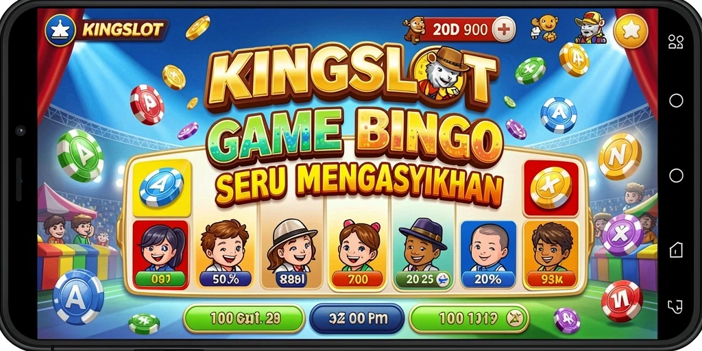 Tampilan gameplay KINGSLOT yang menarik saat bermain Bingo.