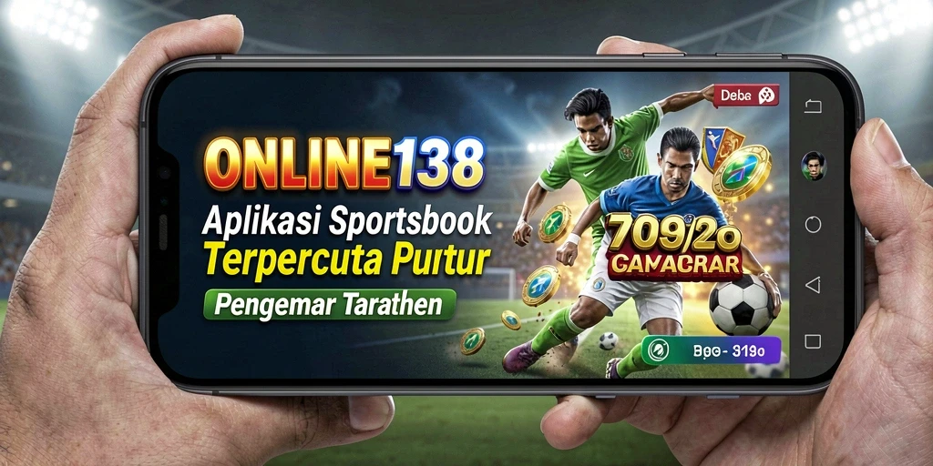 Screenshot dari aplikasi ONLINE138 menampilkan antarmuka taruhan olahraga yang menarik.
