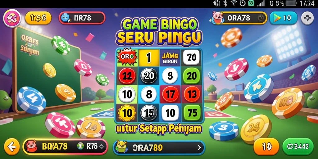 Tangkapan layar gameplay ORA78 menampilkan keseruan bermain Bingo.