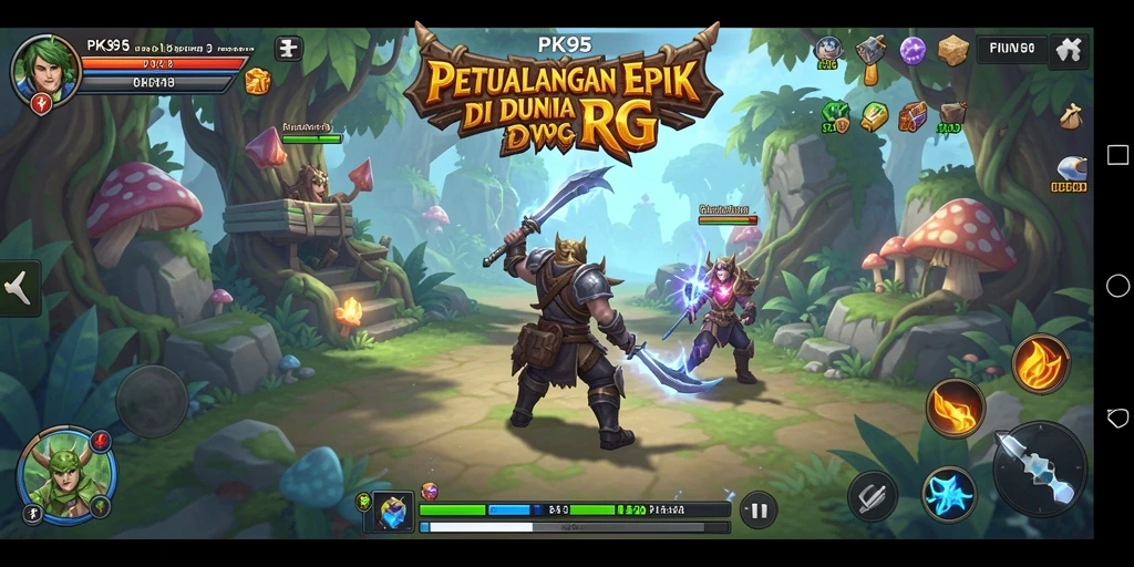 Tampilan menakjubkan dari gameplay RPG di PK95.