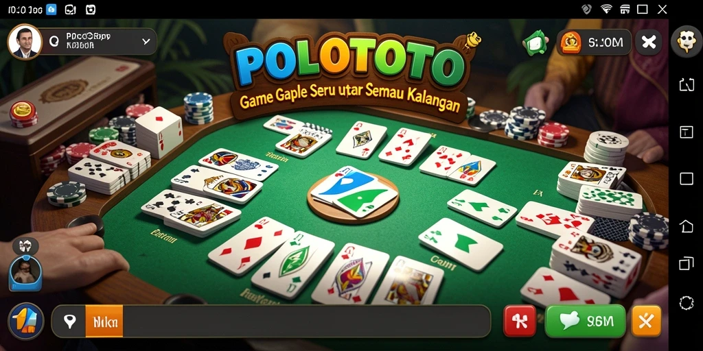 Screenshot gameplay Gaple seru di POLOTOTO.