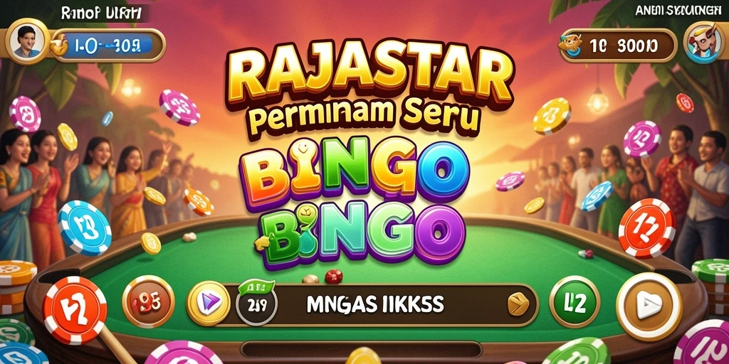 Tampilan gameplay seru di RAJASTAR yang penuh warna.
