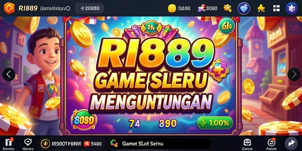 Tampilan menarik dari gameplay Slot RI889 yang penuh warna.