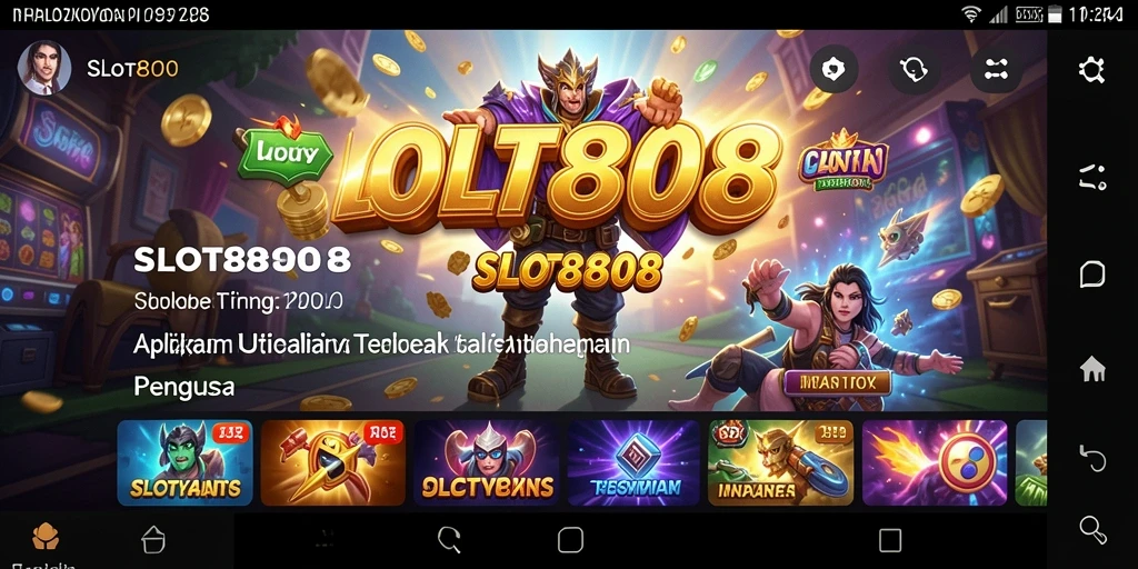 Tampilan antarmuka SLOT8808 yang modern dan intuitif.