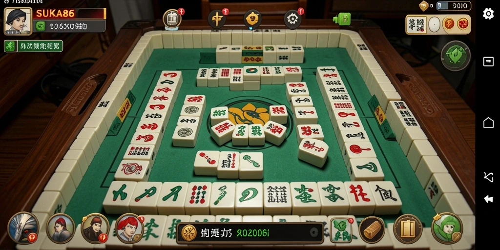 Tampilan gameplay yang menarik dari SUKA86 dengan berbagai ubin Mahjong.