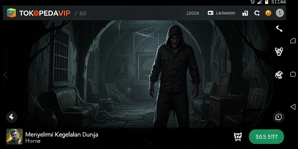 Tampilan menegangkan dari gameplay <strong>TOKOPEDIAVIP</strong> yang penuh kengerian.