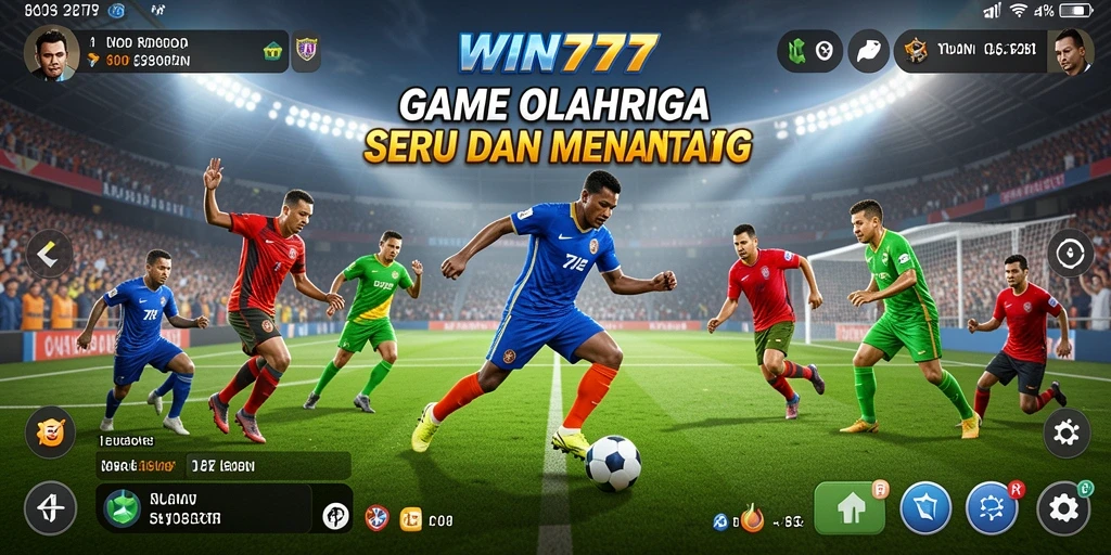 Screenshot gameplay WIN777 dengan aksi olahraga yang seru.