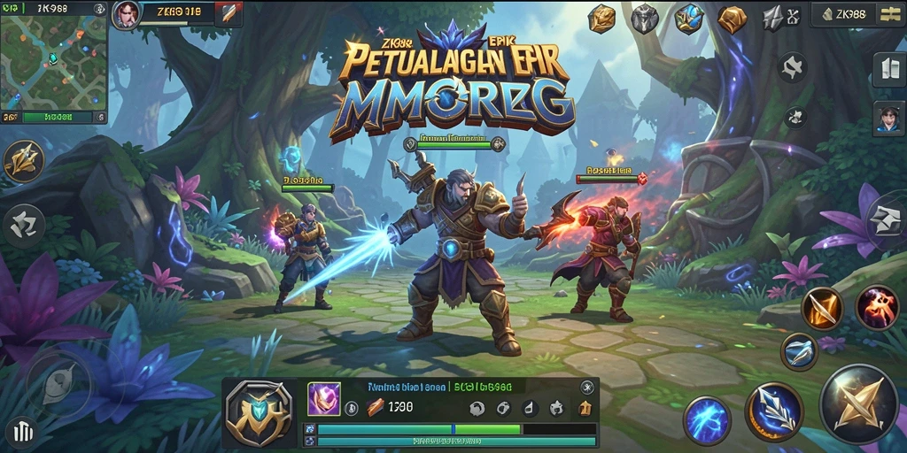 Tampilan gameplay seru di dunia ZK988 MMORPG.